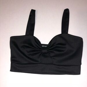 Black crop top size small